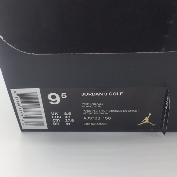 SALE 🔥 NIB Air Jordan 3 Golf Shoes! size 9.5 - Picture 4 of 8